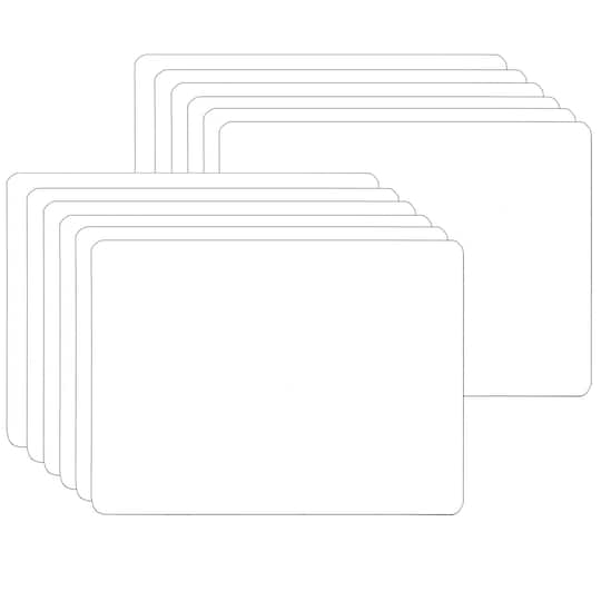 4 Packs: 12 ct. (48 total) Flipside White Two-Sided Dry Erase Board, 5" x 7"